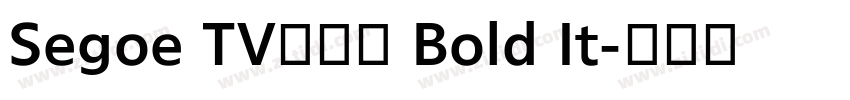 Segoe TV兰亭黑 Bold It字体转换